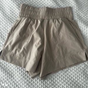 Abercrombie tan comfy/athletic shorts
